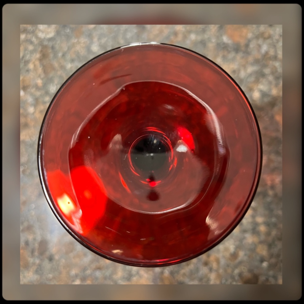 NWB-Luminarc-Vintage Red Stem Champagne Glasses-Set of Four - Picture 4 of 6